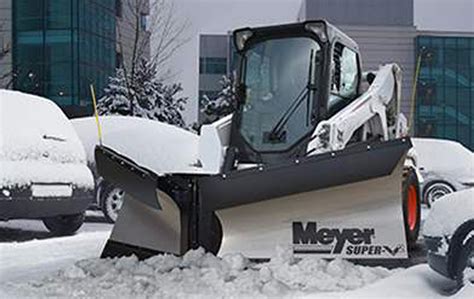 meyer skid steer v plow|meyer one button v plow.